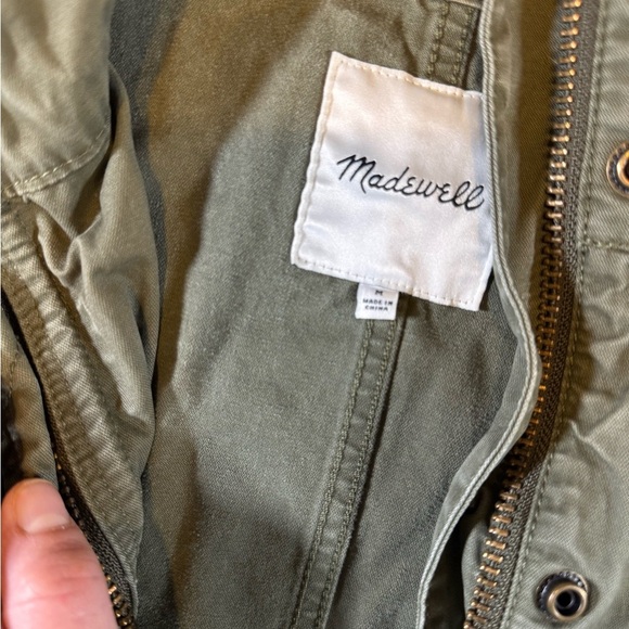 Madewell Surplus Utility Jacket Army Green - Picture 2 of 9